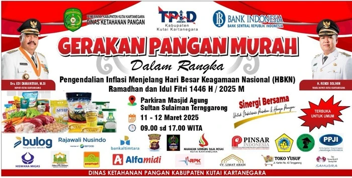 Pemkab Kukar Gelar Gerakan Pangan Murah Tekan Inflasi