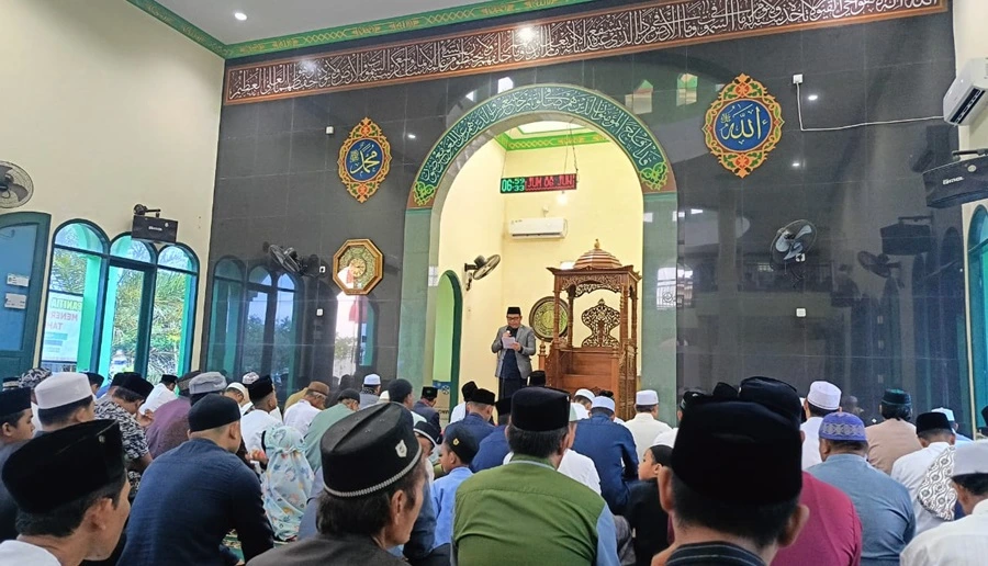 Salat Idul Adha di Masjid Al-Amanah Gunung Sentul Berlangsung Khidmat, Bupati Kukar Sampaikan Pesan Perpisahan