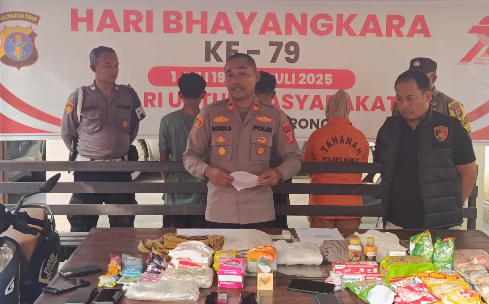 Polsek Tenggarong Tangkap Pelaku Pencurian Viral, Uang Curian Dipakai untuk Beli Motor dan Sembako