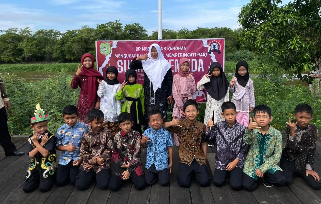 SDN 003 Kenohan dan MTs Bahrul Ulum Gelar Upacara Sumpah Pemuda ke-97, Kobarkan Semangat Persatuan