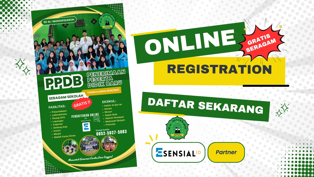 Formulir Pendaftaran Online<br> <strong>SD AL-MUNAWWAROH</strong> <br>Bukit Biru Tenggarong